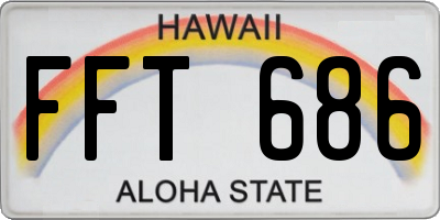 HI license plate FFT686