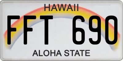 HI license plate FFT690