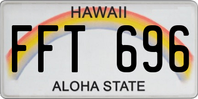 HI license plate FFT696