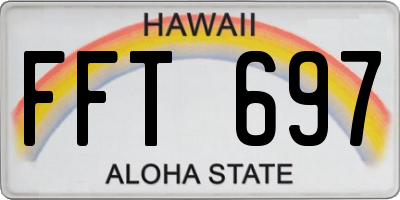 HI license plate FFT697