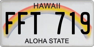 HI license plate FFT719