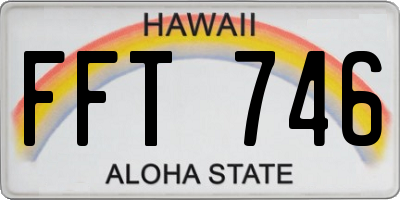 HI license plate FFT746
