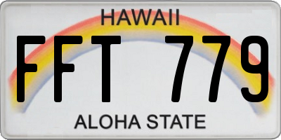 HI license plate FFT779