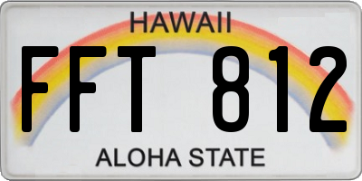 HI license plate FFT812