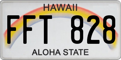 HI license plate FFT828