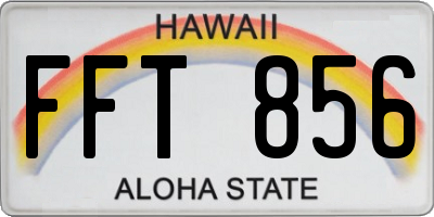 HI license plate FFT856
