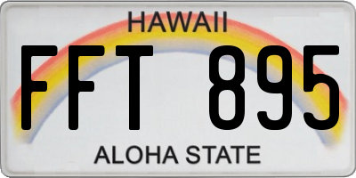 HI license plate FFT895
