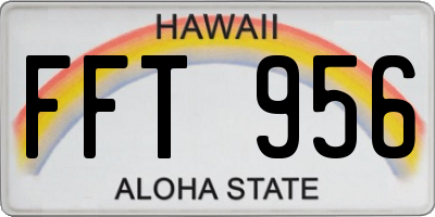HI license plate FFT956