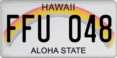 HI license plate FFU048