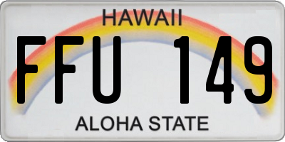 HI license plate FFU149