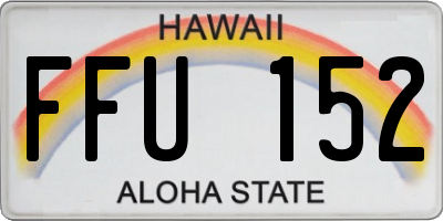 HI license plate FFU152