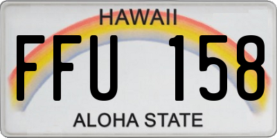 HI license plate FFU158