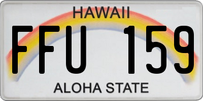 HI license plate FFU159