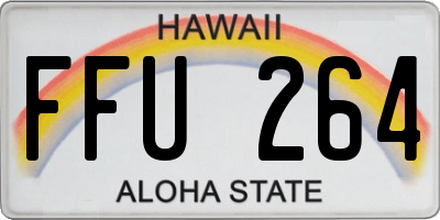 HI license plate FFU264