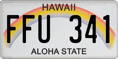 HI license plate FFU341
