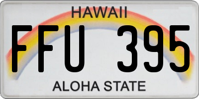 HI license plate FFU395