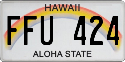 HI license plate FFU424