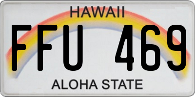 HI license plate FFU469