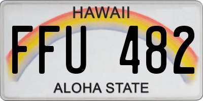 HI license plate FFU482