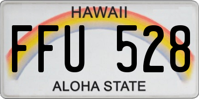 HI license plate FFU528