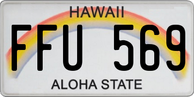 HI license plate FFU569