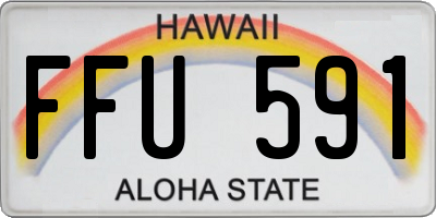 HI license plate FFU591