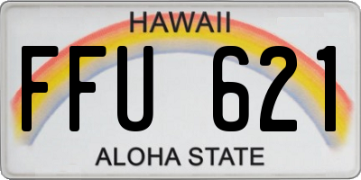 HI license plate FFU621