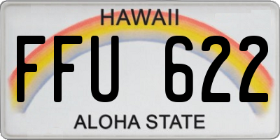 HI license plate FFU622