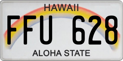 HI license plate FFU628
