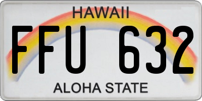 HI license plate FFU632