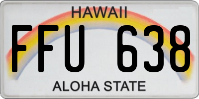 HI license plate FFU638