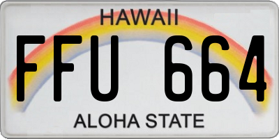 HI license plate FFU664