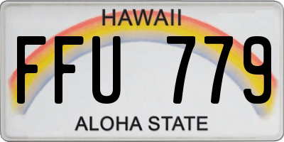 HI license plate FFU779