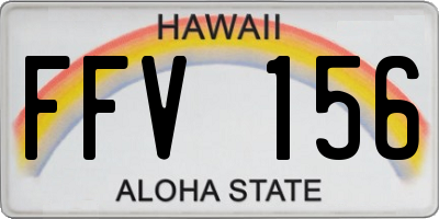 HI license plate FFV156