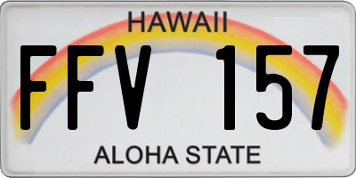 HI license plate FFV157