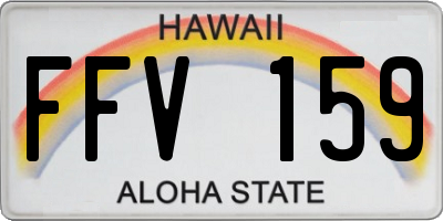 HI license plate FFV159