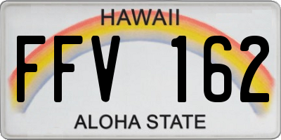 HI license plate FFV162