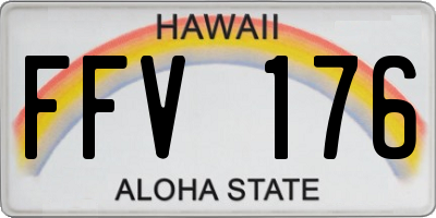 HI license plate FFV176