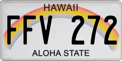 HI license plate FFV272