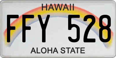 HI license plate FFY528