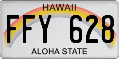 HI license plate FFY628
