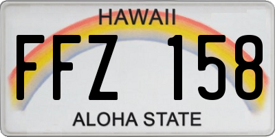 HI license plate FFZ158