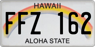 HI license plate FFZ162