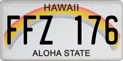 HI license plate FFZ176