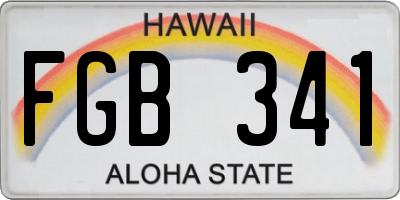 HI license plate FGB341