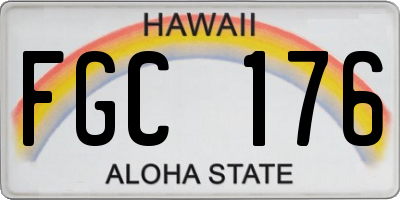 HI license plate FGC176