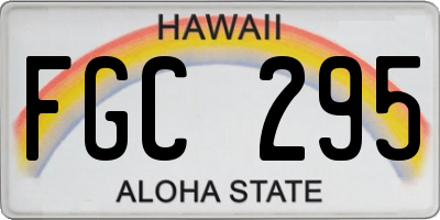 HI license plate FGC295