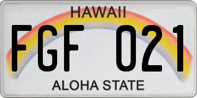 HI license plate FGF021
