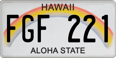 HI license plate FGF221