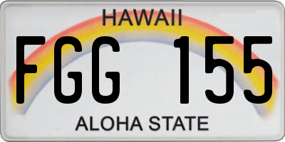 HI license plate FGG155